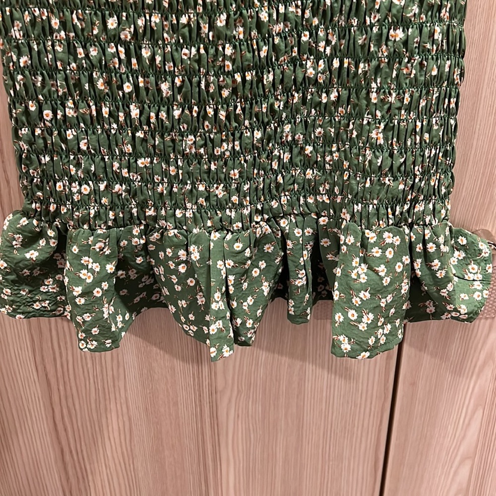 Floral Ruched Mini Dress - Picture 3 of 3